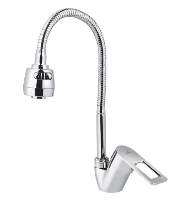 Смеситель VIKO кухня боковой с  гибким изливом Ø40 с гайкой