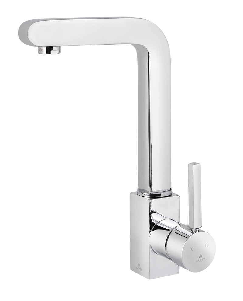 Смеситель KAISER Vico 30033 для кухни, хром, излив поворотный, латунь