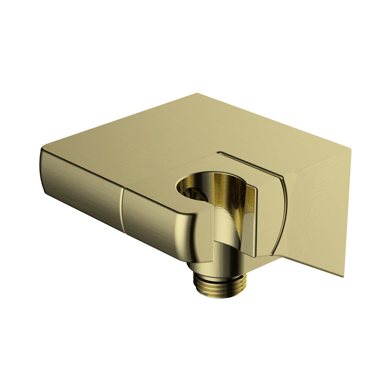 Настенное подключение шланга с поворотным держателем KAISER 80х80х62мм /Пластик/Шлифованное золото