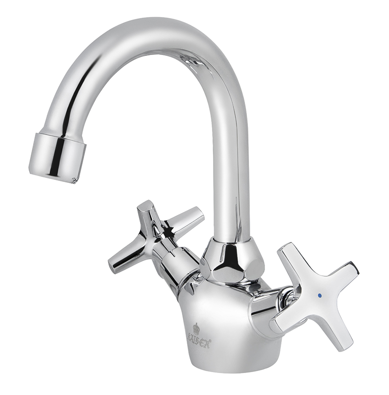 Смеситель KAISER Crystal 28111 для раковины, керамика, U-излив