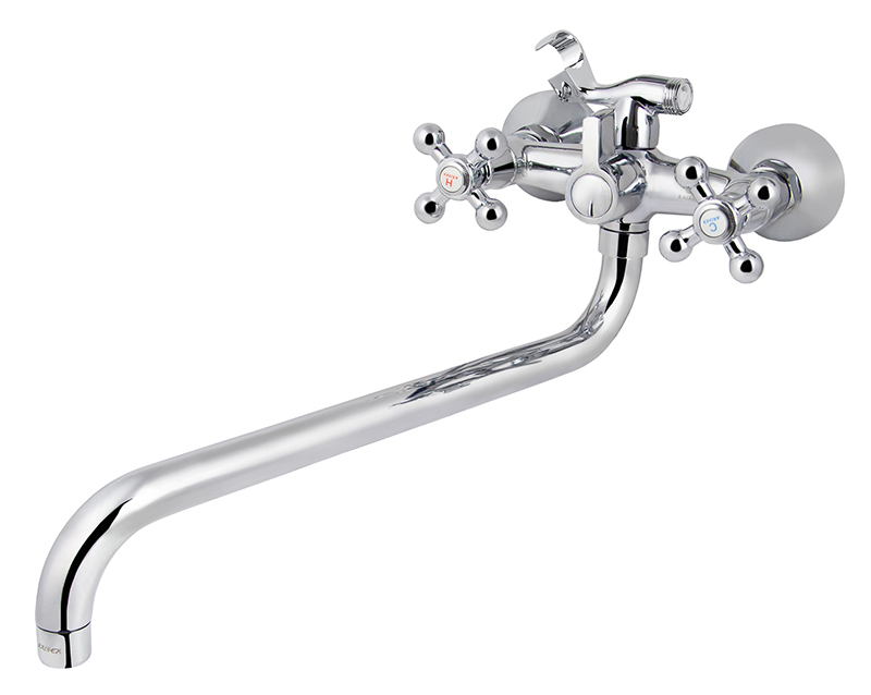 Смеситель KAISER Carlson 11056 для ванны и душа, латунь, хром, поворотный