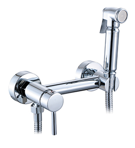 Смеситель VIKO настенный для биде с гигиеническим душем,  Ø25, хром, латунь Смеситель VIKO настенный для биде с гигиеническим душем,  Ø25, хром, латунь