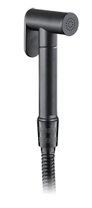 Гигиенический набор VIKO, чёрный матовый, латунь