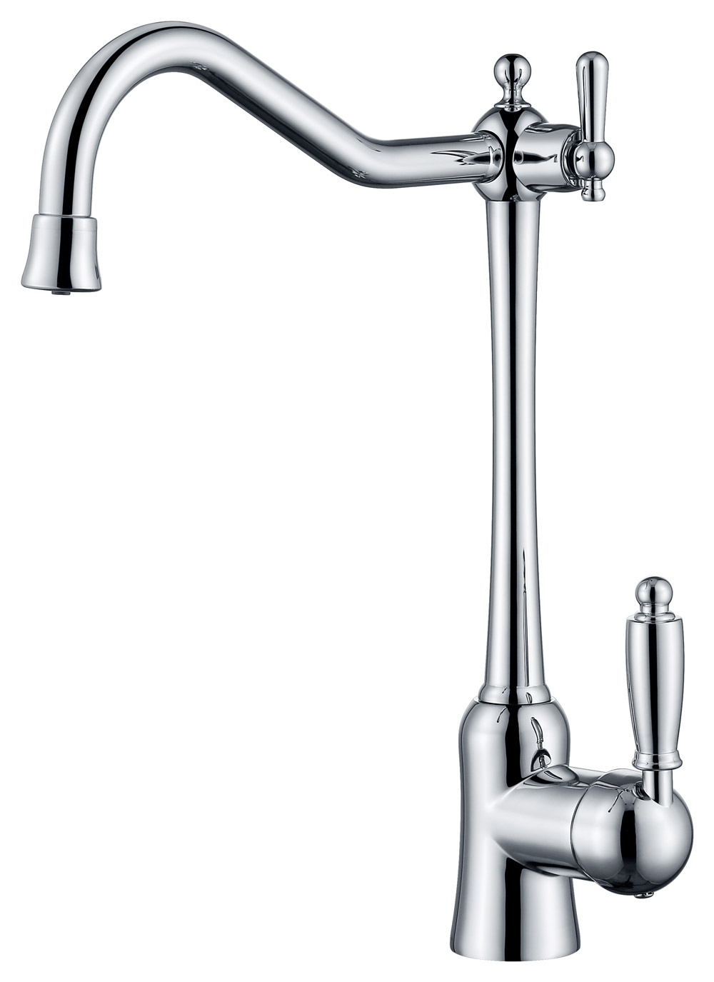 Смеситель KAISER Vincent 31944 для кухни с подачей фильтрованной воды, хром, излив поворотный, латун