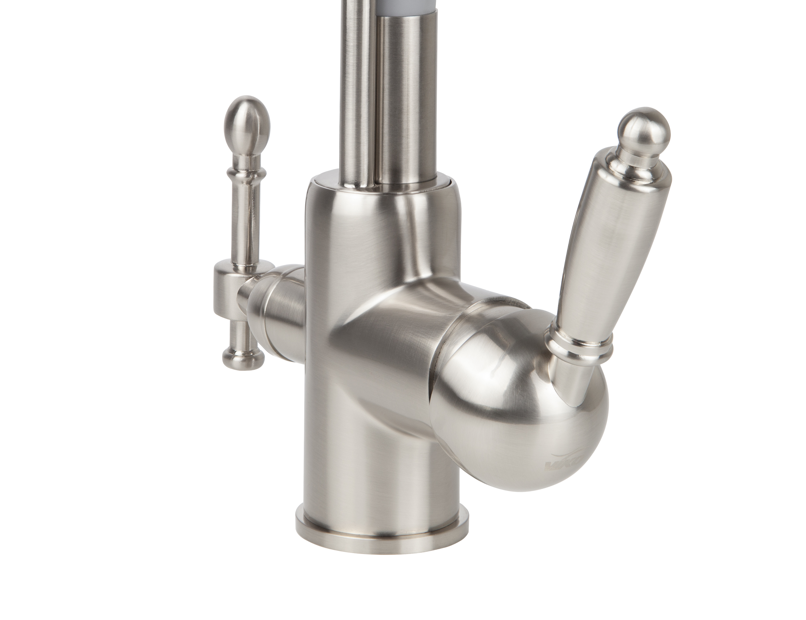 Смеситель VIKO  V-5618 , серебро, излив гибкий, поворотный, под фильтр, латунь