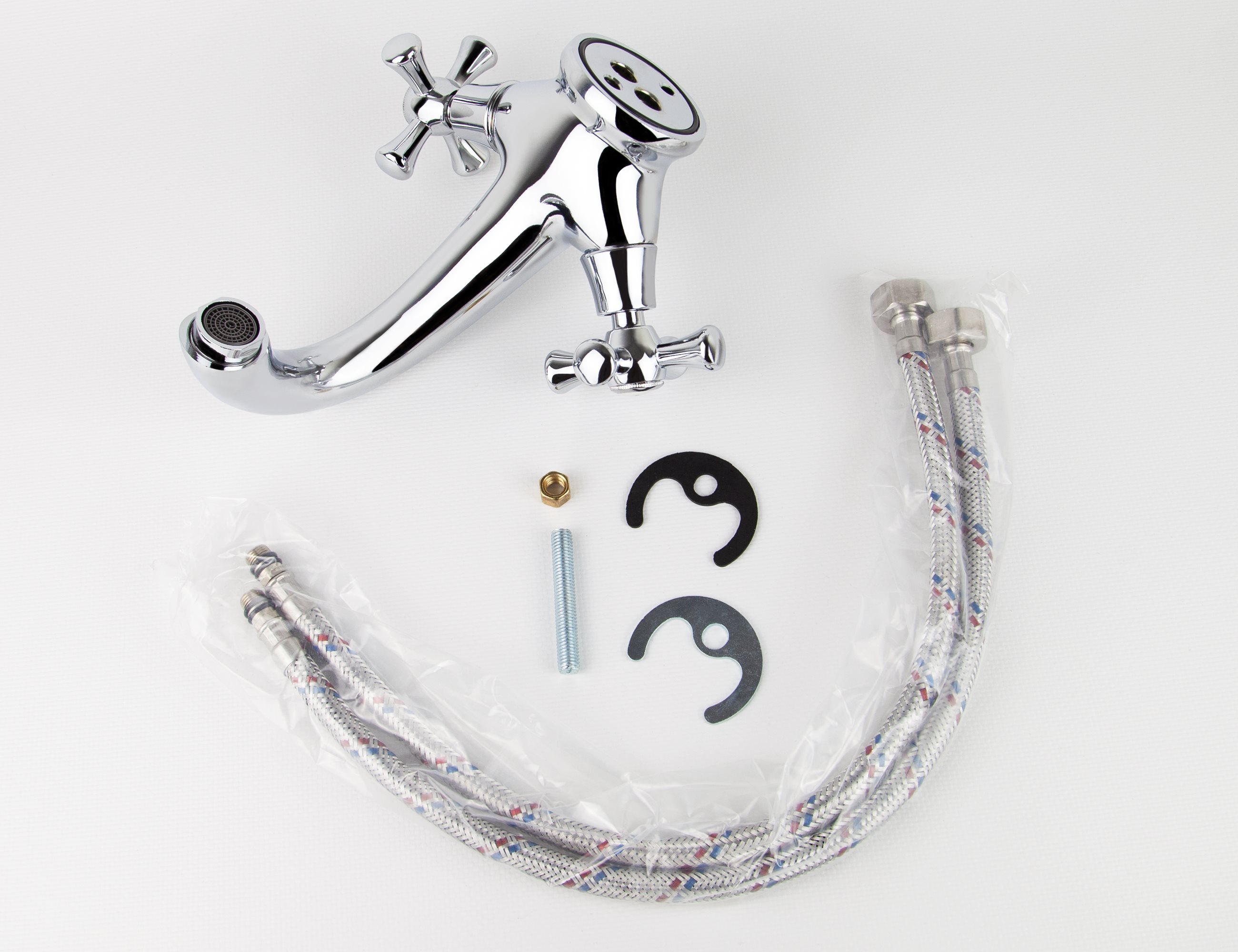 Смеситель VIKO для раковины V-1501, керамика, монолитный