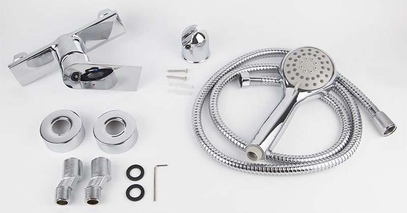 Смеситель KAISER Linear 59177 для душевой кабины, латунь, хром