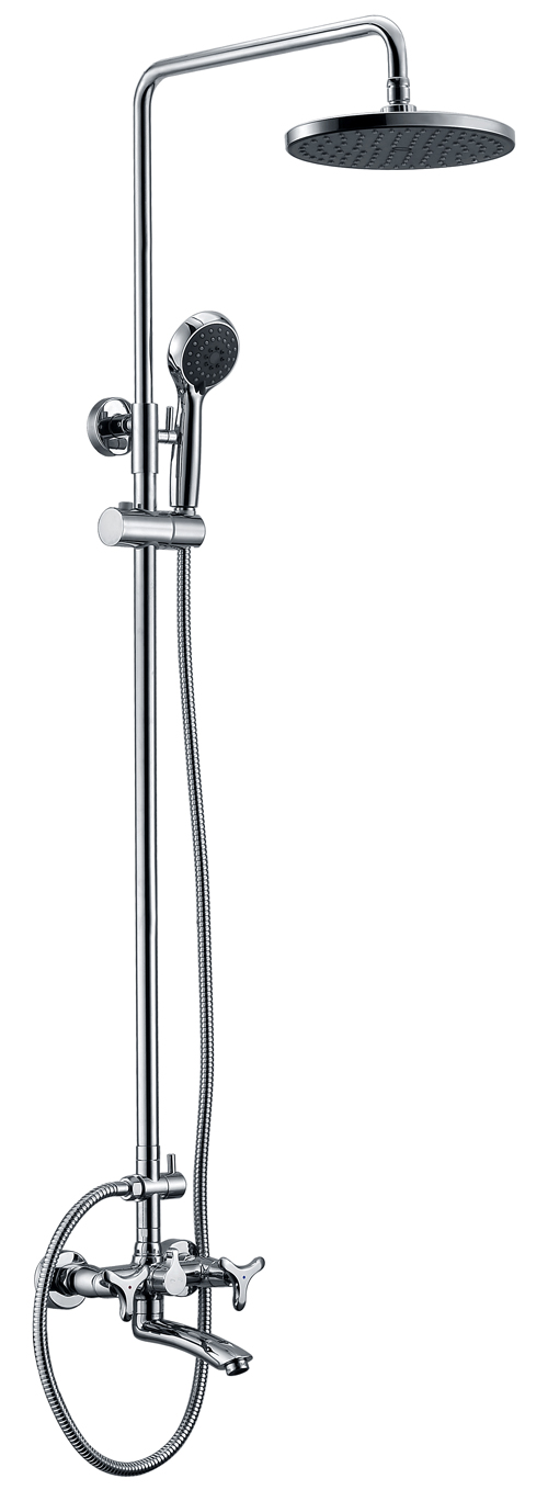 Душевая система с двумя рукоятками KAISER Trio 57188, хром, латунь