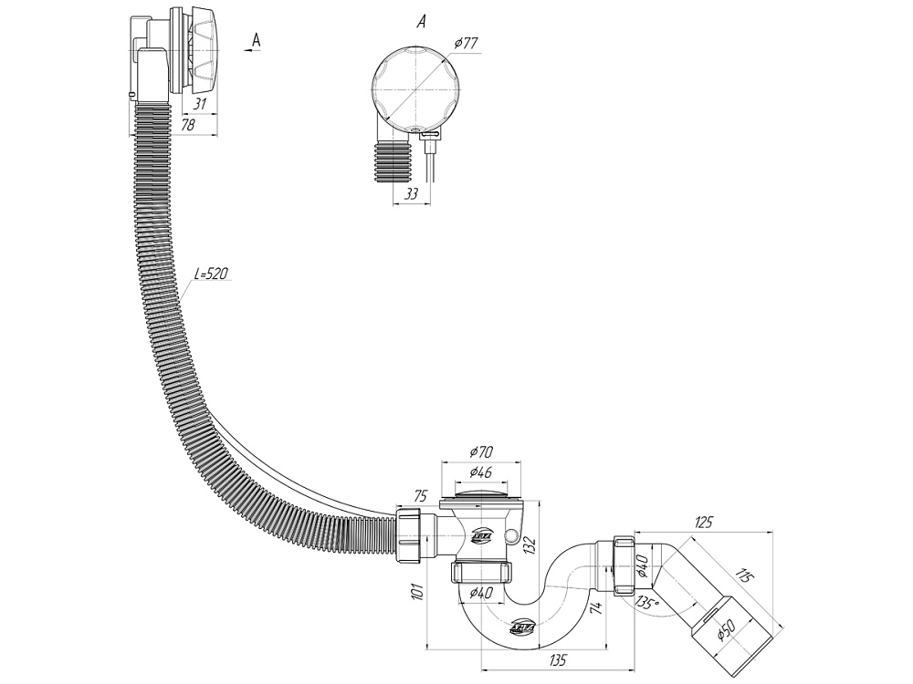 Перелив АНИ полуавтомат д/ванны