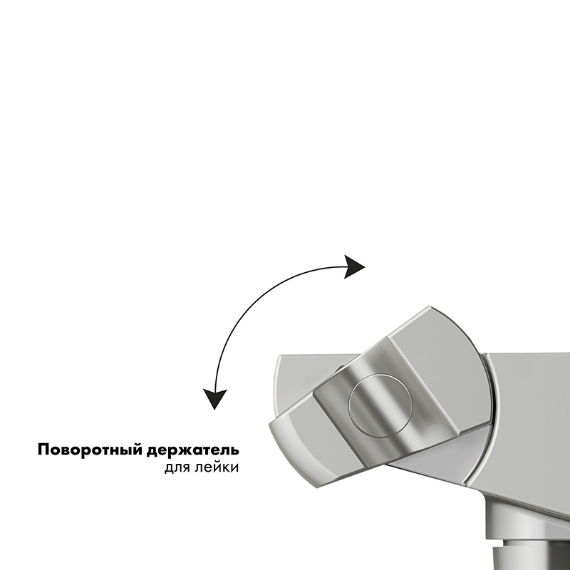 Душевая система встариваемая с термостатом KAISER Sano 08277-15, воронёная сталь, латунь