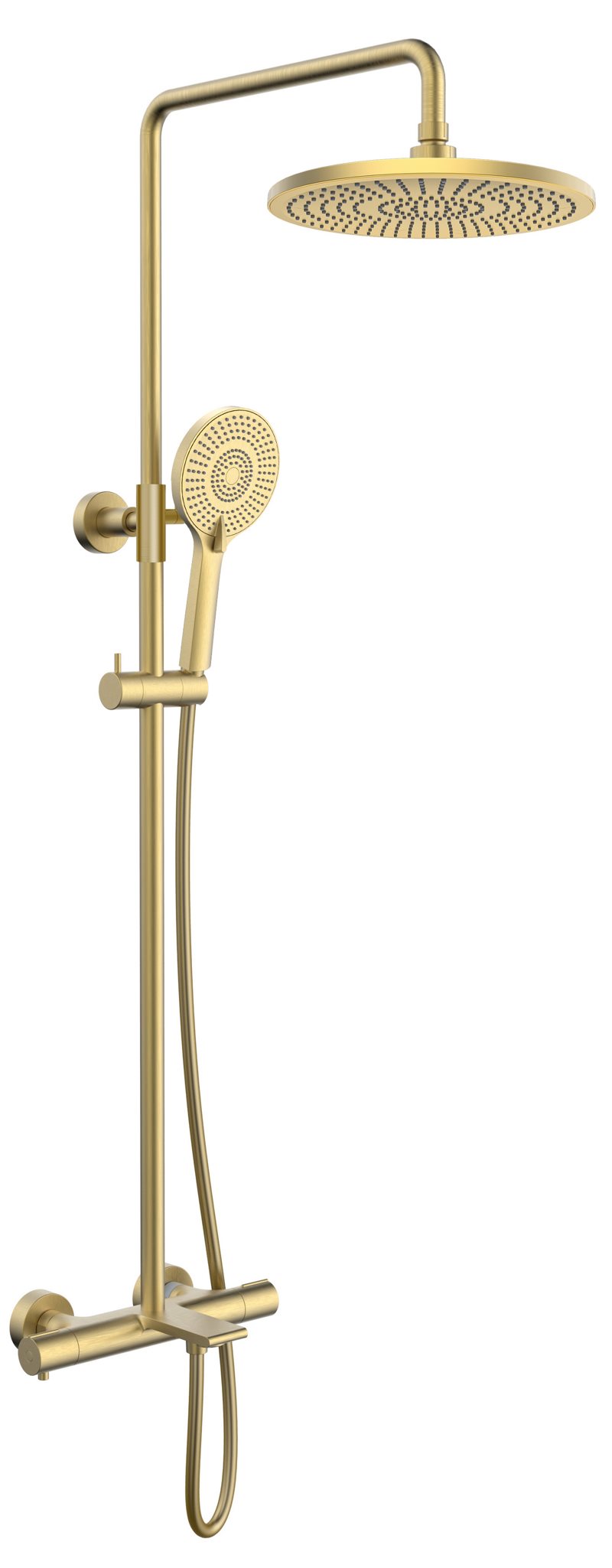 Душевая система с термостатом KAISER Serio 05382-3, золото, латунь