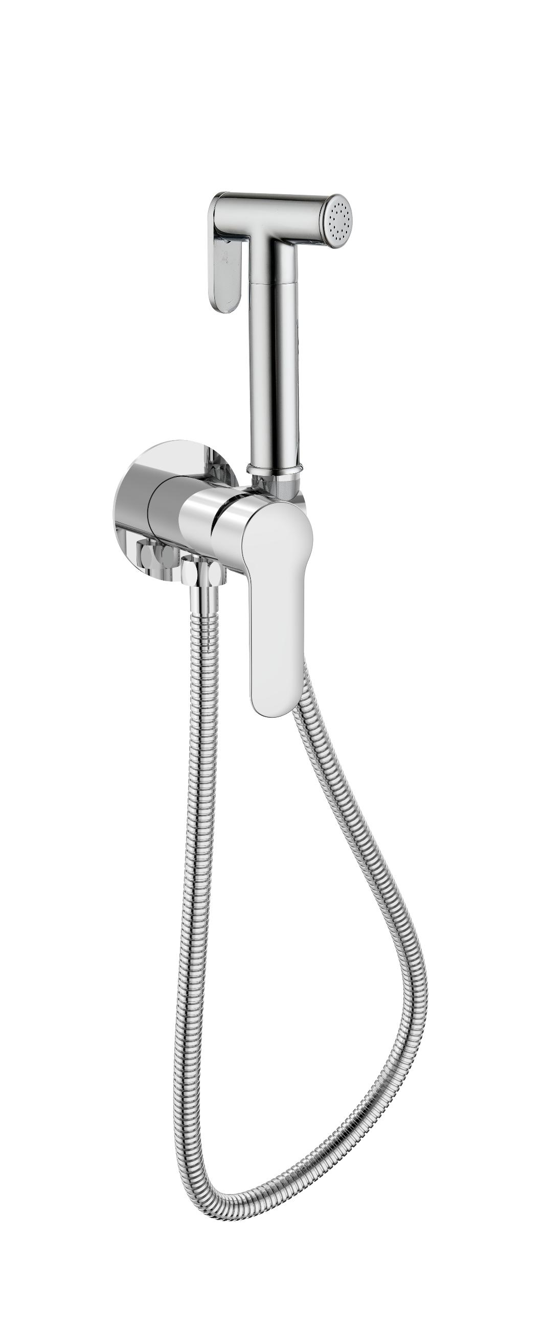Смеситель KAISER Estilo 62188 встроенный под биде с душем, хром, латунь