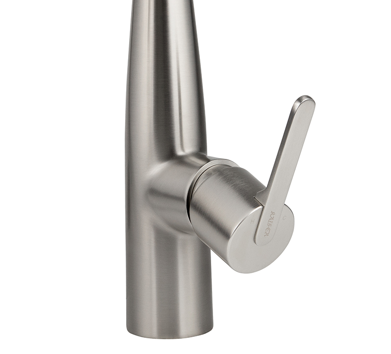 Смеситель KAISER Claro 22144-5 для кухни, серебро, излив поворотный, выдвижной, латунь