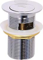 Донный клапан с переливом  VIKO автомат 1 -1/4", латунь