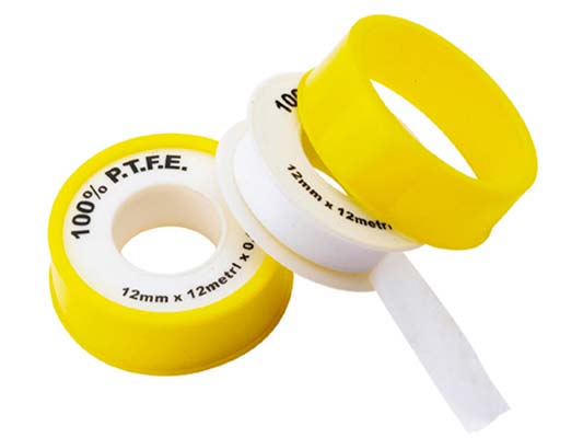 Лента ФУМ жёлтая (мал.) для газа / 10/100