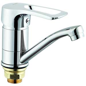 Смеситель G-lauf  4G4-B181 для кухни, хром, излив поворотный, цинковый сплав