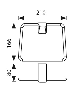 Держатель полотенца  KAISER хром