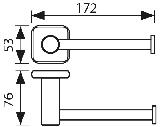 Держатель туалетной бумаги хром (нерж)