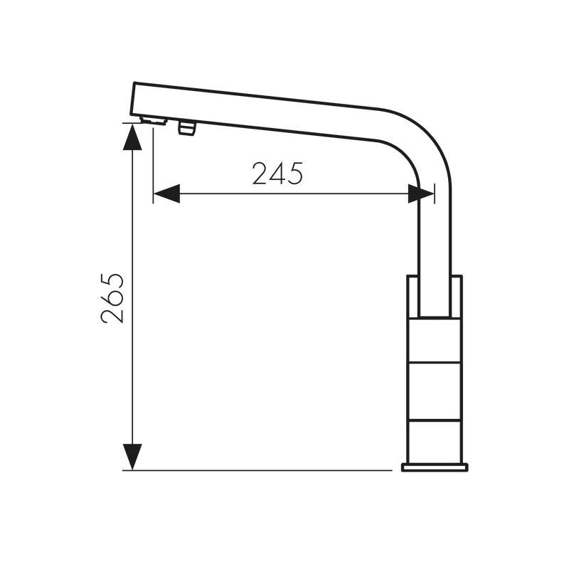 Смеситель KAISER Sonat 34044 для кухни с подачей фильтрованной воды, хром, излив поворотный, латунь