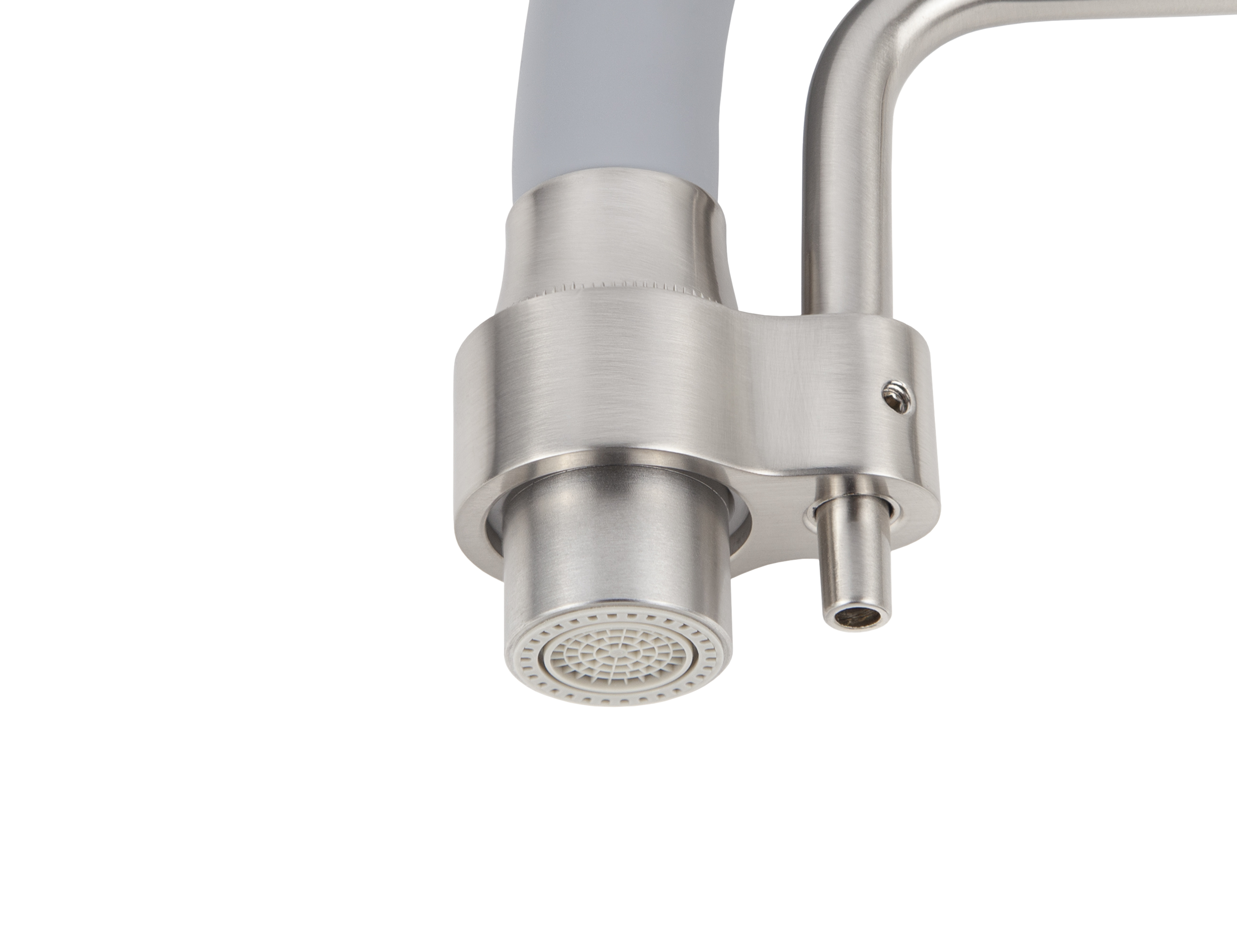 Смеситель VIKO  V-5618 , серебро, излив гибкий, поворотный, под фильтр, латунь