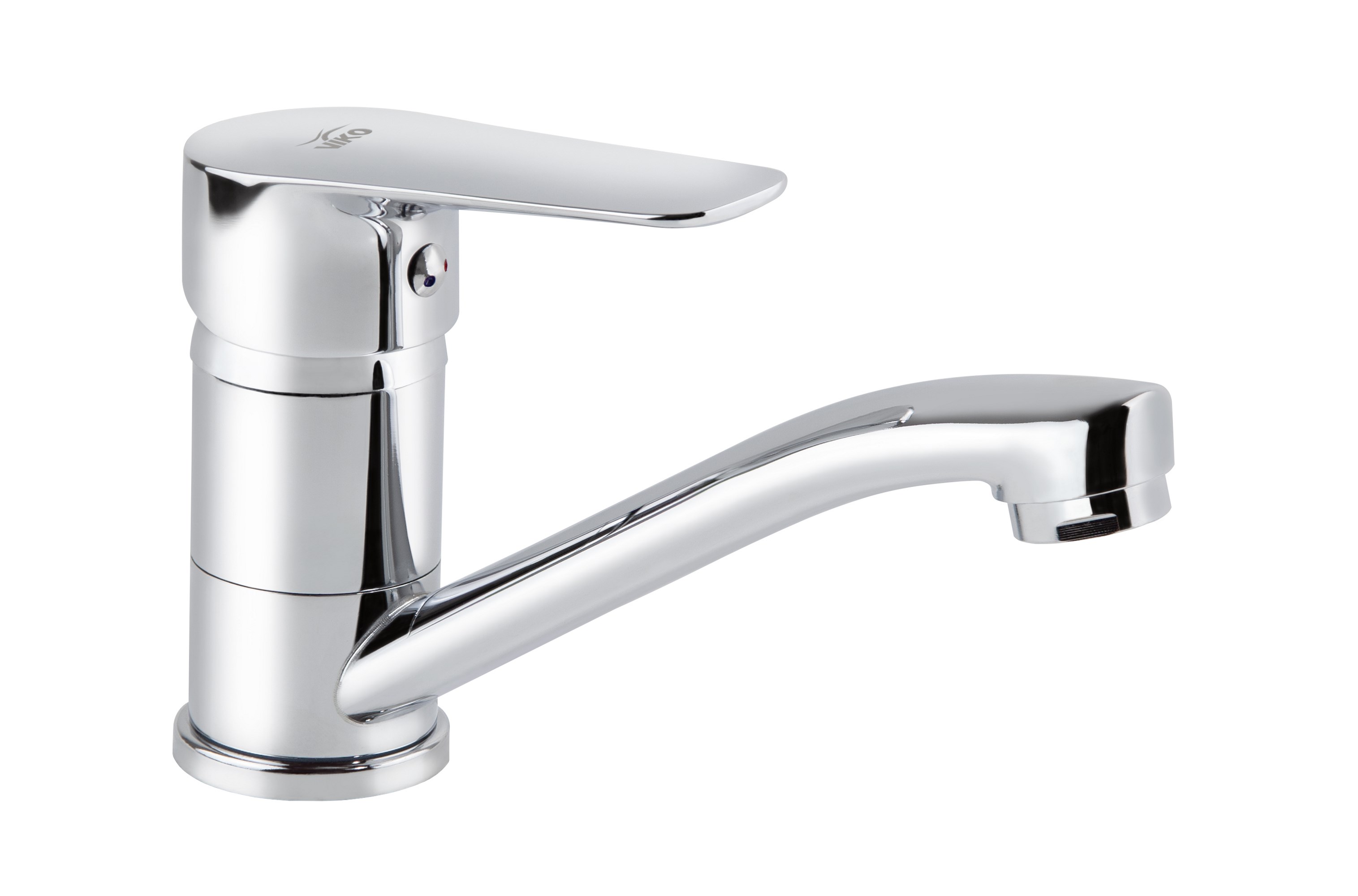 Смеситель VIKO  V-4110 для кухни, хром, излив неповоротный, цинковый сплав