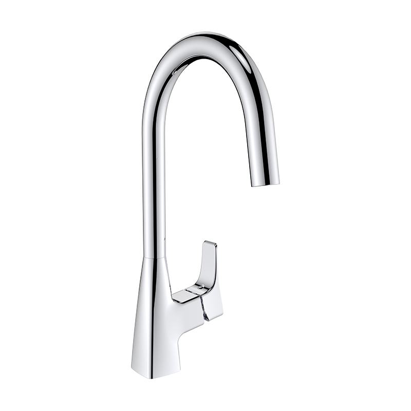 Смеситель KAISER Clever 76144 для кухни, хром, излив поворотный, латунь