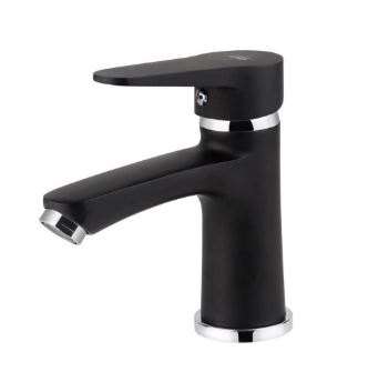 Смеситель VIKO для раковины с гайкой Ø35, черный