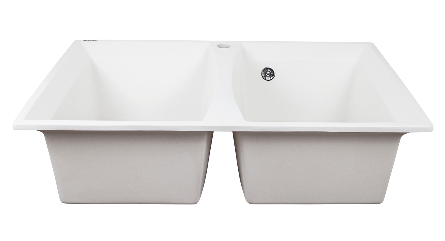 Мойка-Мраморная  (двойная) "KAISER"  5078 White (цв.241)