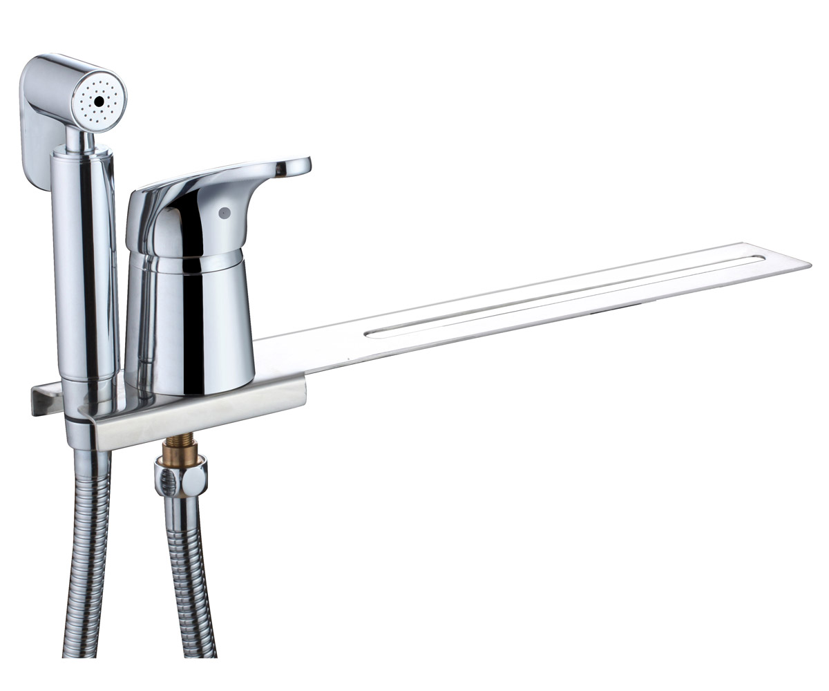 Смеситель KAISER County 55033 для биде с приставкой для унитаза, хром, латунь