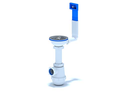 Сифон Ани Грот 3-1/2" х 40 с переливом д/мойки