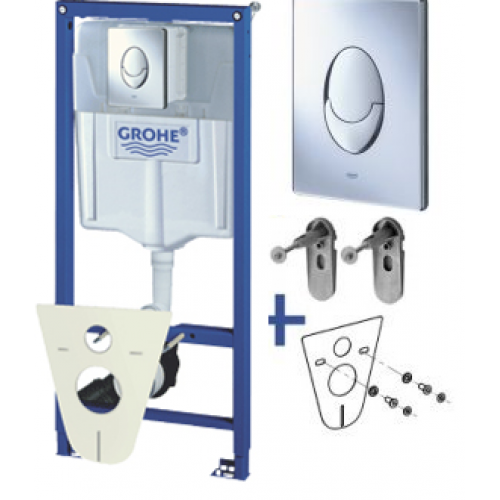 Инсталляция GROHE Rapid SL 113 см, для подвесного унитаза, (4 в1)/ овал