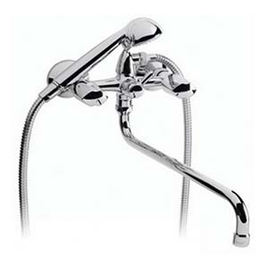 смес. VIDIMA "Флора" ванна керамика (хром) 320мм