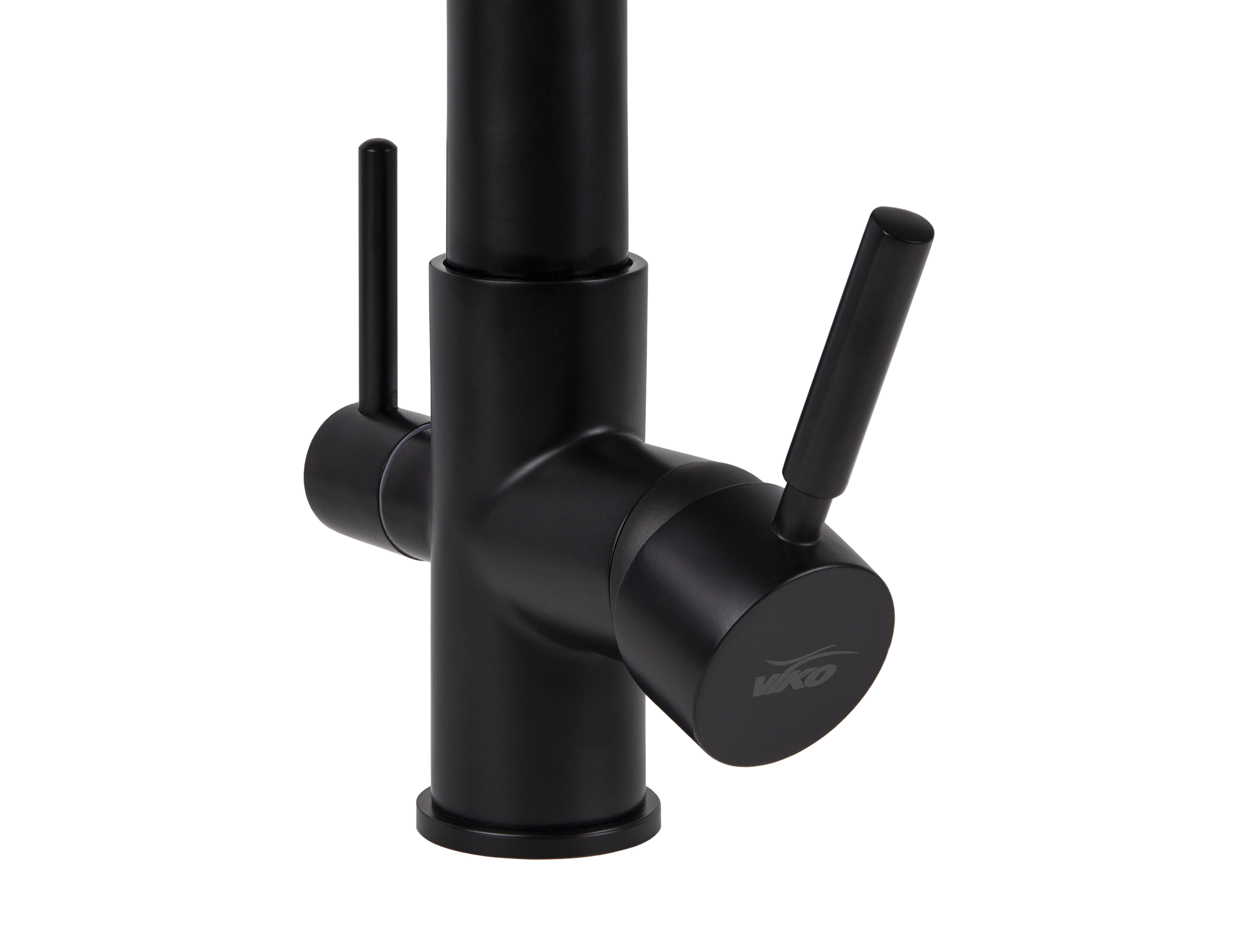 Смеситель VIKO  V-5602 для кухни, черный, излив поворотный, латунь