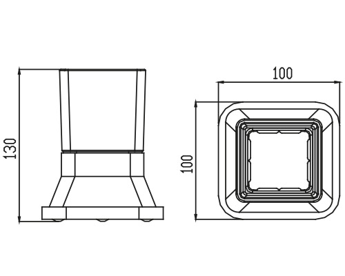 Держатель стакана настольный(стекло) KAISER хром