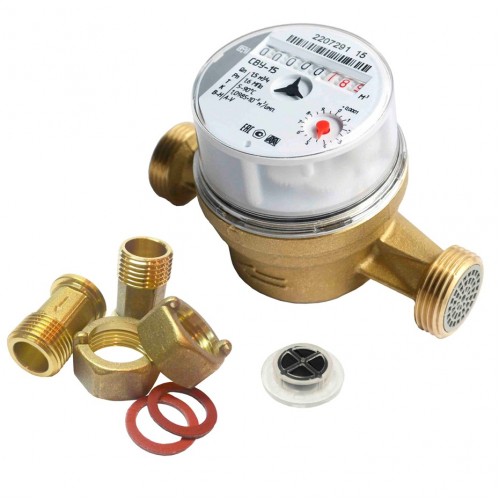  Счетчик воды МЕТЕР 1/2" / 01.2025г