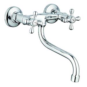 Смеситель G-lauf  JMX12-A605 для кухни, хром, излив поворотный, цинковый сплав