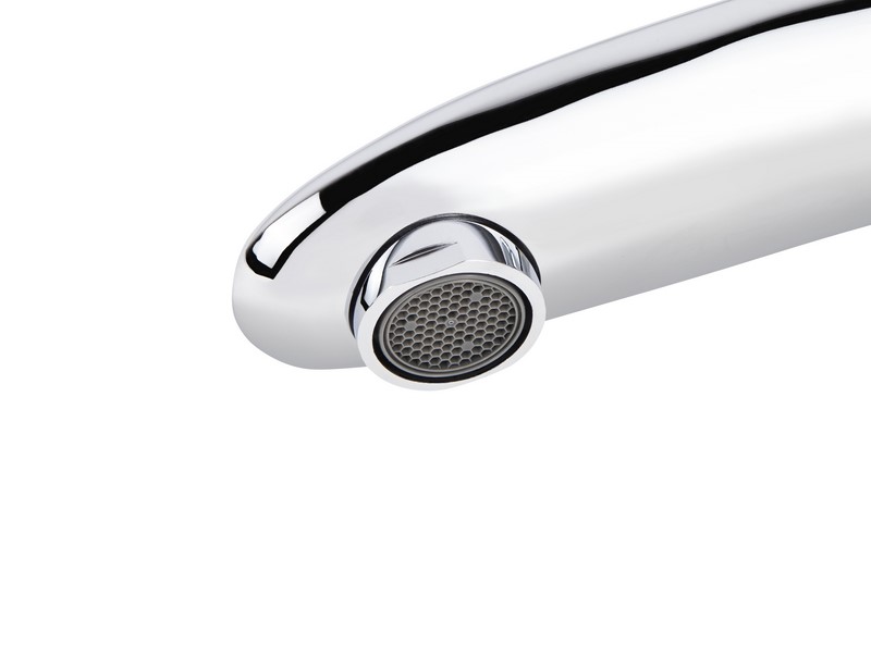 Смеситель KAISER Plane 07011 для раковины с гайкой, латунь, хром