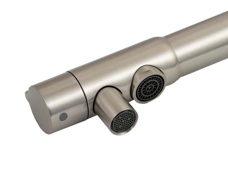 Смеситель KAISER Teka 13044-5 для кухни с подачей фильтрованной воды, серебро, излив поворотный, лат