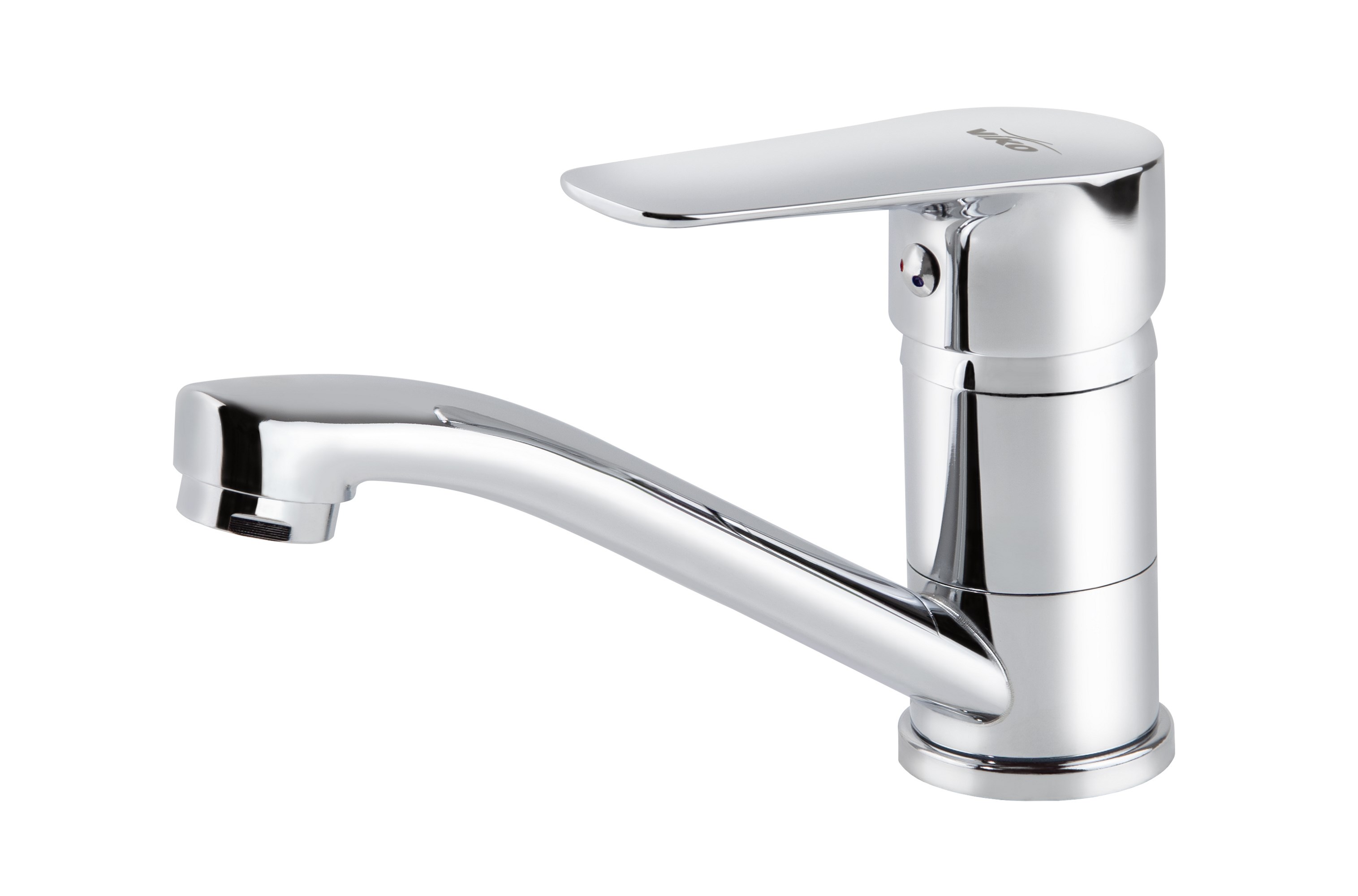 Смеситель VIKO  V-4110 для кухни, хром, излив неповоротный, цинковый сплав