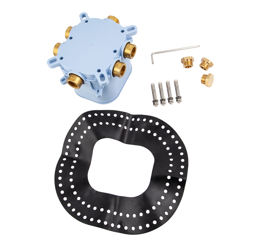 Смеситель KAISER Areva с термостатом для скрытого монтажа, до 3-х режимов /Хром