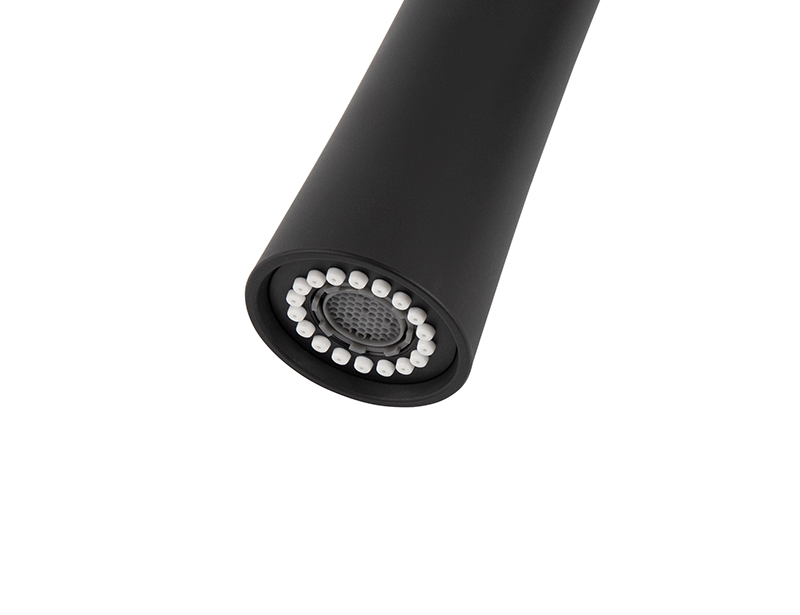 Смеситель KAISER Claro 22144-9 для кухни, чёрный матовый, излив поворотный, выдвижной, латунь