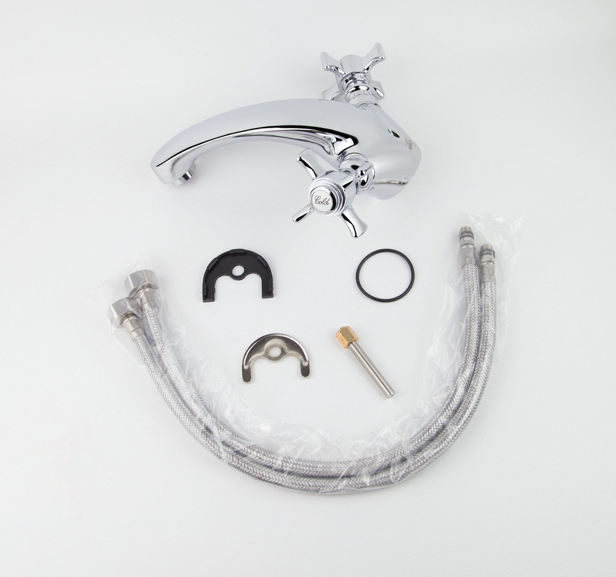 Смеситель VIKO для раковины V-2101, монолитный, латунь