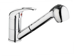 Смеситель VIKO  V-6909 для кухни, хром, излив выдвижной, цинковый сплав