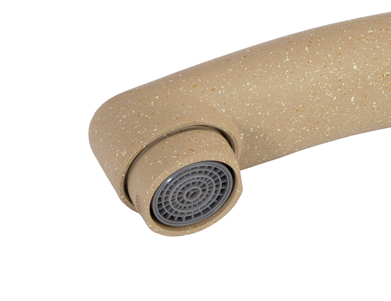 Смеситель KAISER County 55244-6 для кухни, темно-бежевый, излив поворотный, латунь