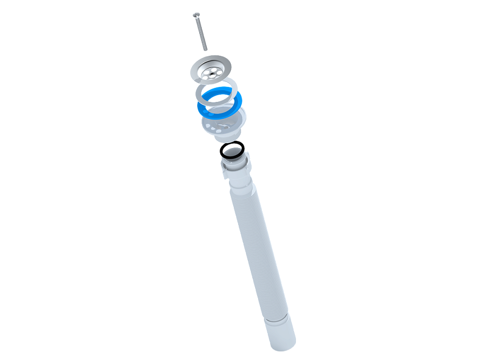 Гофросифон 1-1/4" х 40 АНИ удлиненный