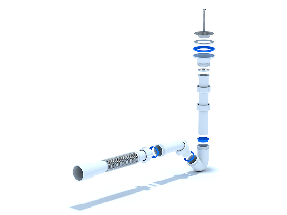 Сифон Ани для биде1-1/4" х 32 с трубой 32*40/50