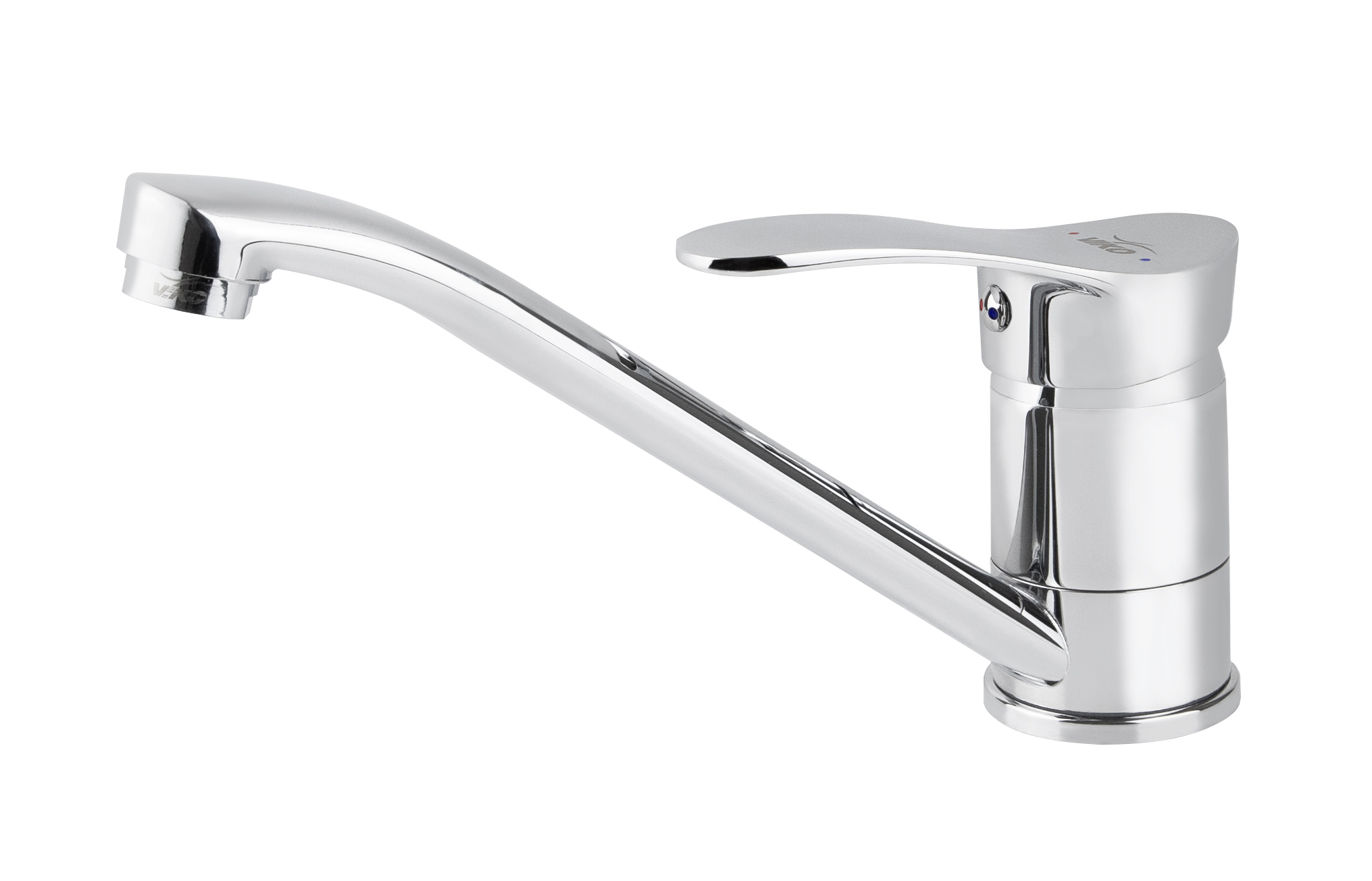 Смеситель VIKO  V-6003 для кухни, хром, излив поворотный, цинковый сплав