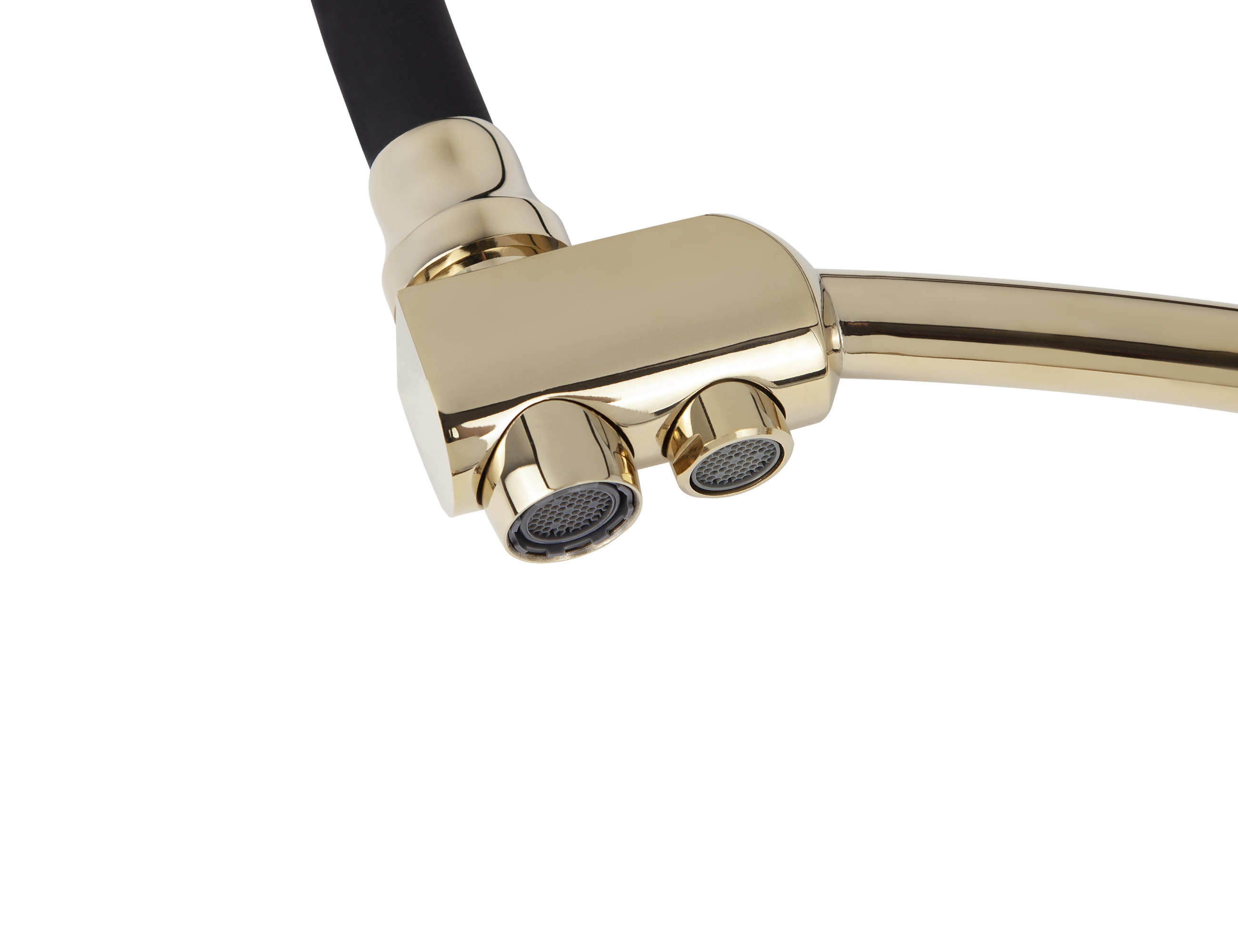 Смеситель VIKO  V-5523 для кухни, золото, излив гибкий, поворотный, под фильтр, латунь