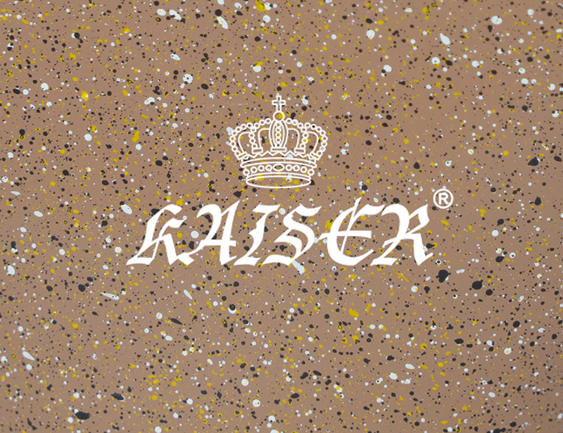 Смеситель KAISER County 55244-7 для кухни, коричневый мрамор, излив поворотный, латунь