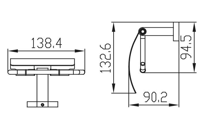 Держатель туалетной бумаги KAISER хром (нерж)